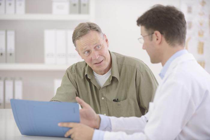 Client attentive to doctor's advice on Spinal Stenosis